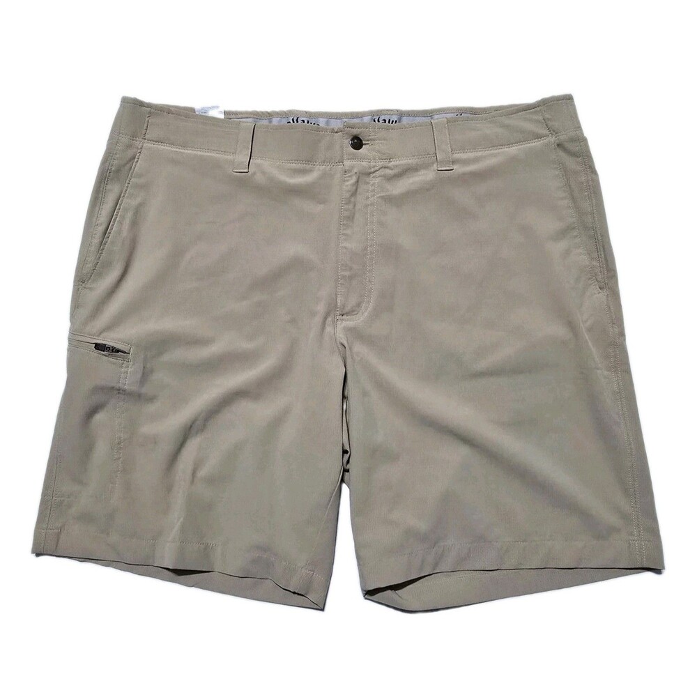 Callaway Men's 38 Khaki Opti-Dri Performance Stretch Golf Shorts